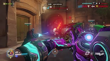 How to use Wrecking Ball to charge up Zarya