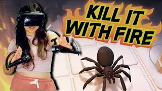 Killing Spiders In Vr