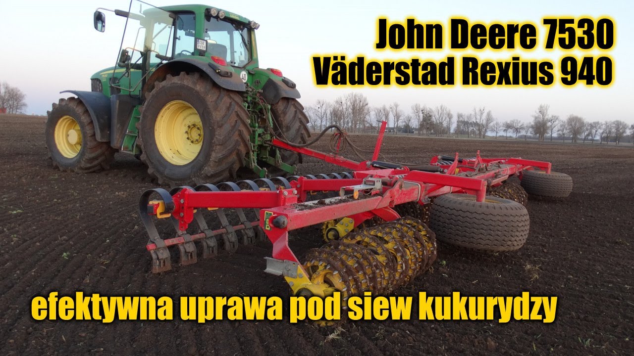 maxresdefault John Deere 7530 i Väderstad Rexius 940 – efektywna uprawa pod siew kukurydzy