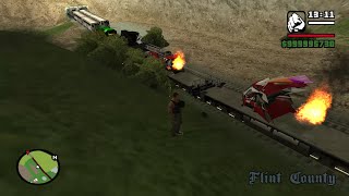 GTA San Andreas - 2 Crazy Trains Mod with Vehicle Deformation Mod