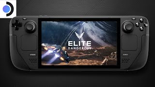 Elite Dangerous Space Exploration and landing on a planet Steam Deck Handheld Gameplay