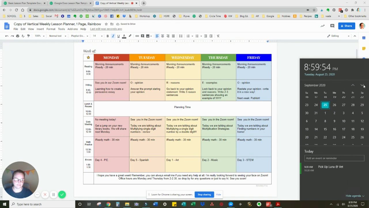 google-docs-lesson-plan-template-tutorial-youtube