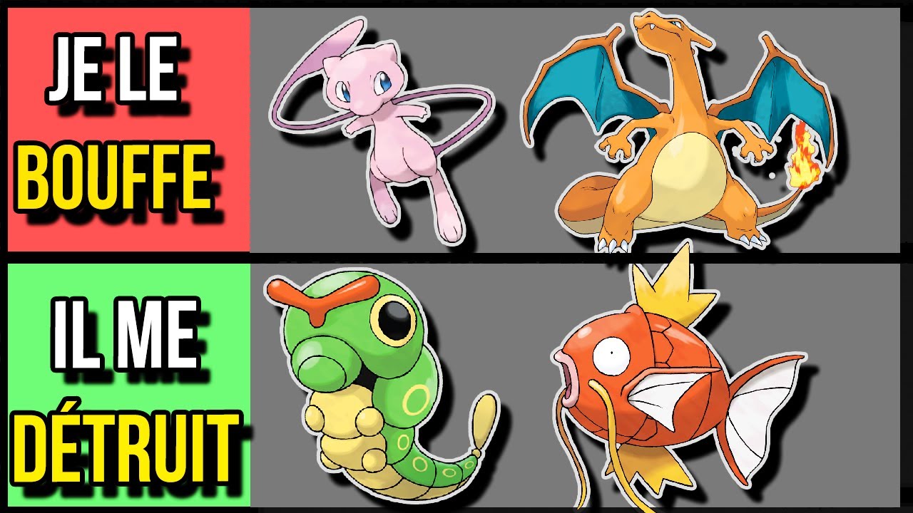 TIERLIST DES POKÉMON CONTRE QUI JE GAGNE LA BAGARRE (ou pas)