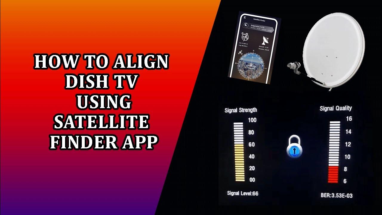Demo how to align your Dish TV antenna using satellite finder app YouTube