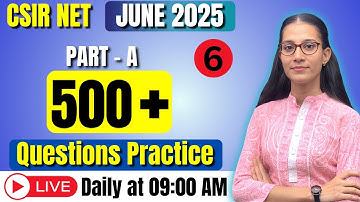 PART-A QUESTION PRACTICE-6 | CSIR-NET LIFESCIENCE JUNE 2025 #apnasapnajrf