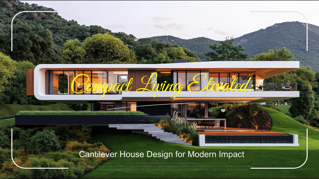 Compact Living Elevated: Cantilever House Design for Modern Impact