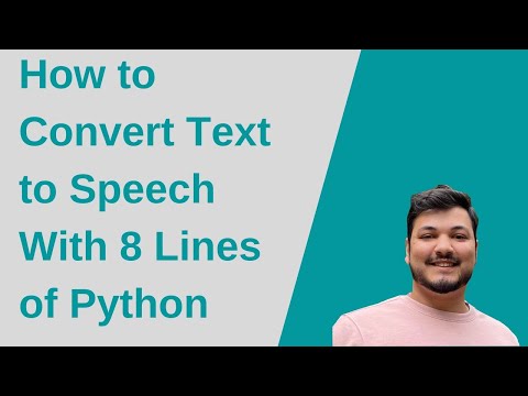 How to Convert Text to Speech With 8 Lines of Python