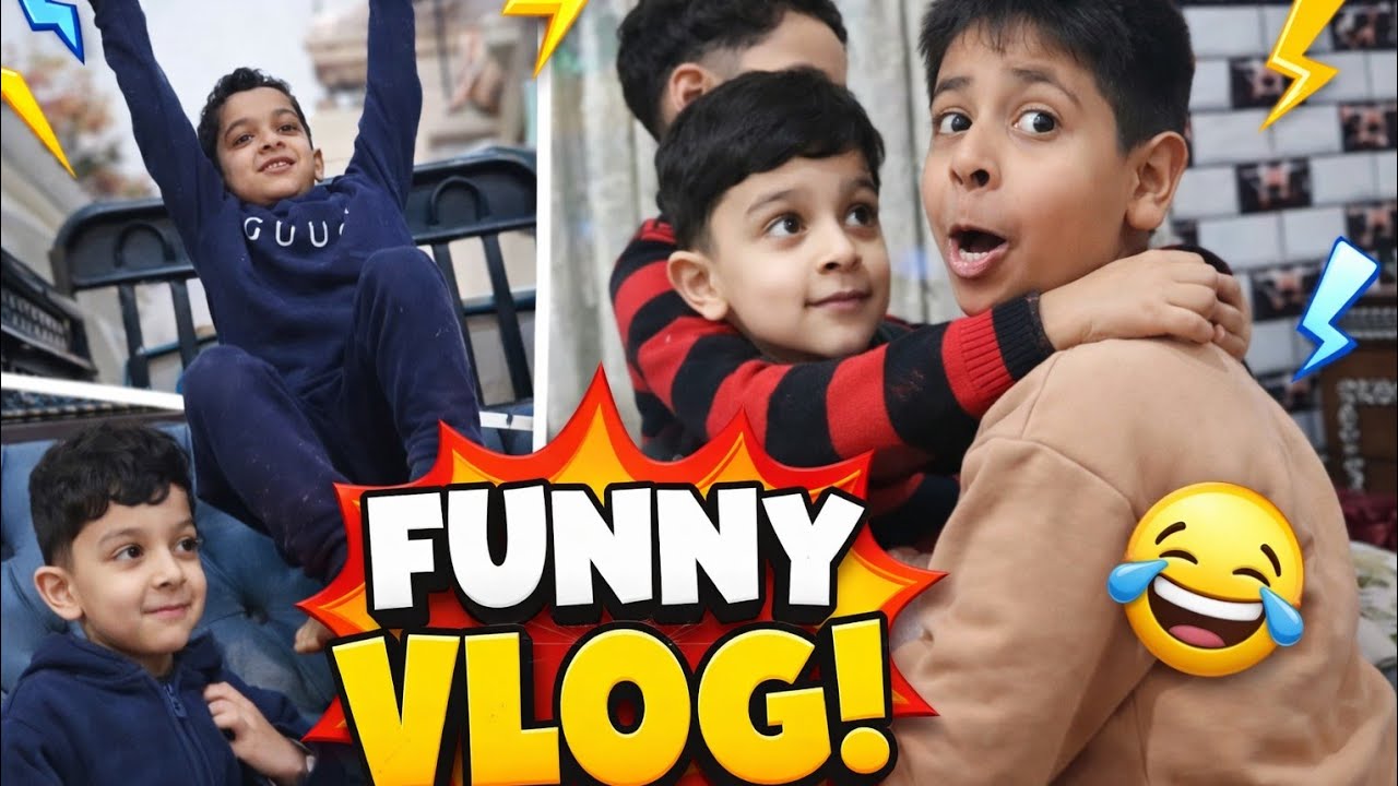 Kids funny vlog// village vlog//village life