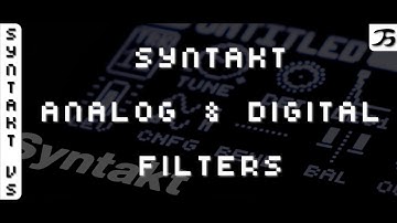 Analog and Digital Filters in Syntakt