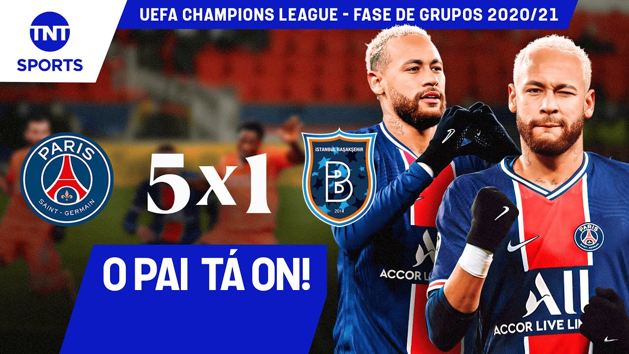NEYMAR FAZ HAT-TRICK, DÁ CANETA ABSURDA E ACABA COM O JOGO! PSG 5 X 1 I. BASAKSEHIR |CHAMPIONS 20/21