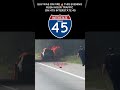 Car Blew Up On Houston Fwy