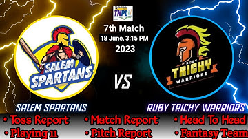 TNPL 2023 7th match prediction | TNPL 2023 toss prediction | SS Vs RTW toss kaun jitega
