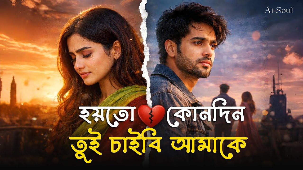 Aar Kadas Na – Emotional Bengali Sad Song | হয়তো কোনদিন তুই চাইবি আমাকে | AI Soul