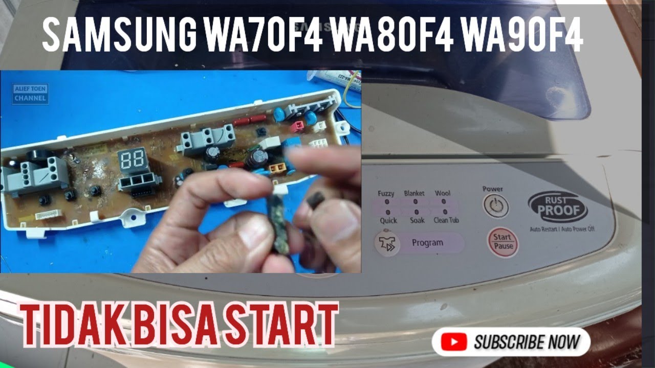 ALIEF TOEN || Modul Mesin Cuci Samsung 6Tombol Tidak Bisa Start ||VLOG00212