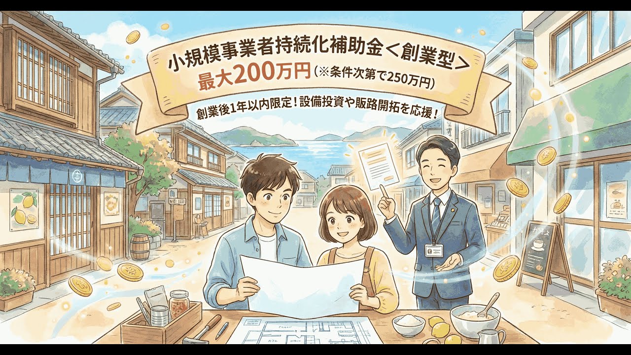 小規模事業者持続化補助金（創業型）の変更と、その内容（令和7年度