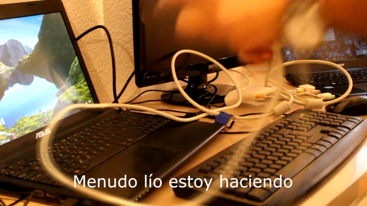 🔌 Conectar 2 ordenadores a un monitor (Conmutador Switch KVM)