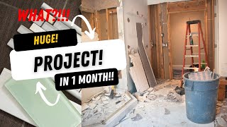 What does 1 month of 2 bedrooms conversion to 1 Master Suite look Like?!
