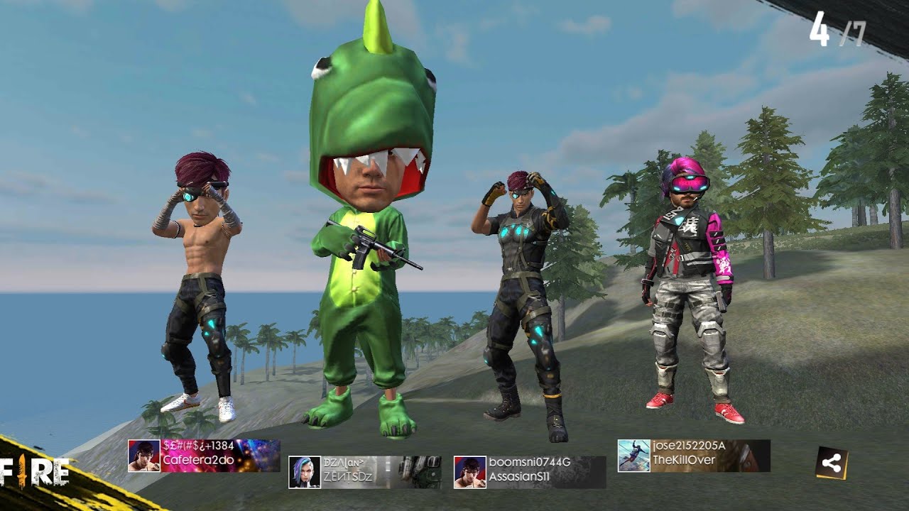 Probando un nuevo modo Free Fire Dino Rey YouTube