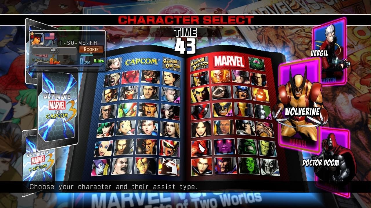 ULTIMATE MARVEL VS. CAPCOM 3 ft crash