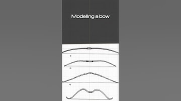Blender Tips: Modelling a Bow #shorts