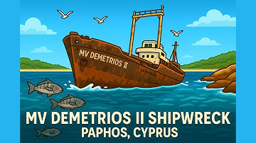 MV Demetrios II Shipwreck – Stunning 4K Drone Footage | Hidden Gem of Paphos, Cyprus 🌊🇨🇾
