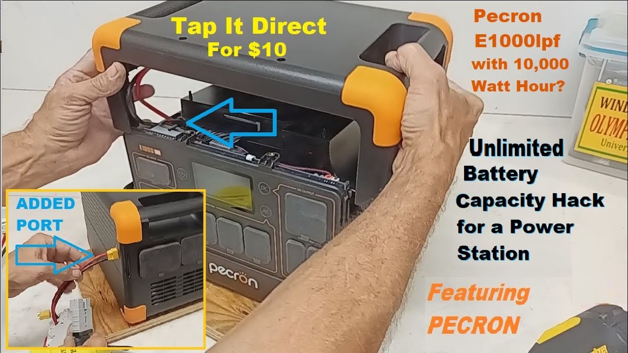 Hack a Pecron E1000LPF Power Station Open, Test & add Unlimited Battery Capacity