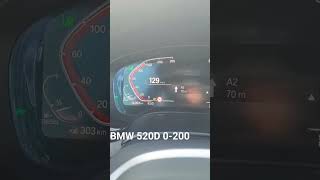 BMW 520 0-200 #bmw #bmw520d #0-100 #разгон