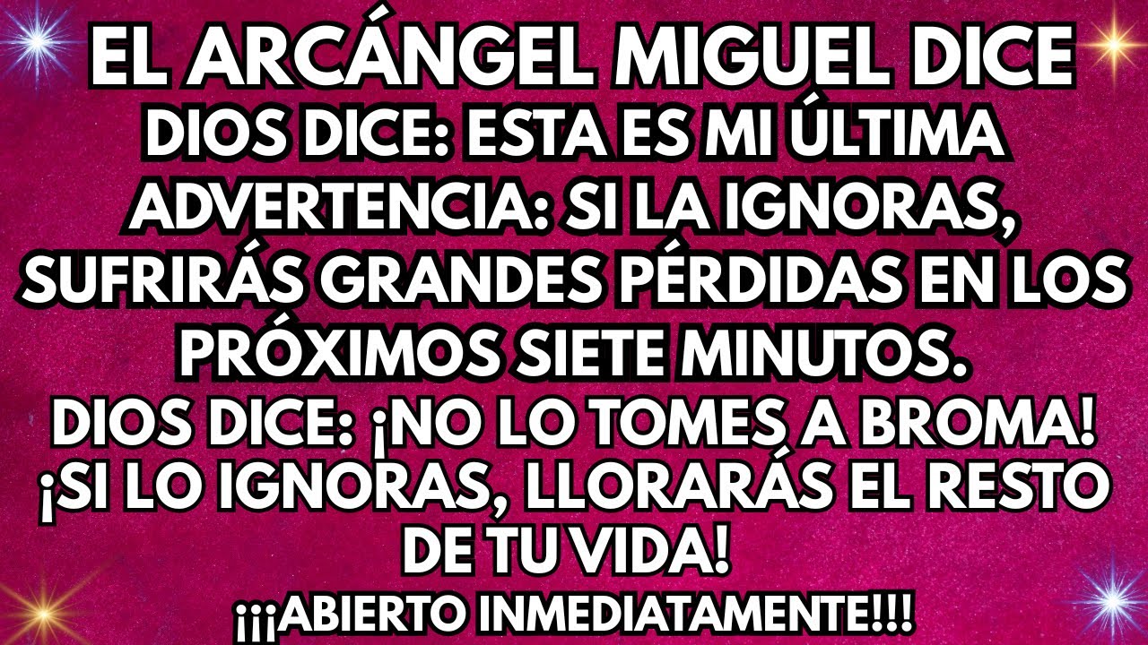🚨 ¡Urgente! El Arcángel Miguel Dice: NO LO SALTES — Dios Te Advierte de una Gran Pérdida