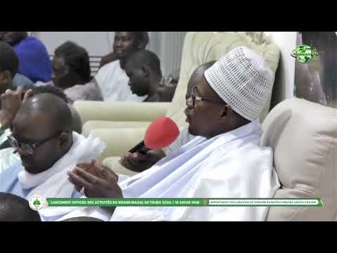 DIRECT | Déclaration Importante de S. Bassirou Mbacké Abdou Khadre – Grand Magal de Touba 2026