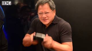 Computex 2013: Nvidia's CEO shows an updated Project Shield gaming handheld
