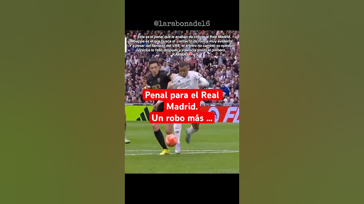 Nuevo ROBO en La Liga. Penal para el Real Madrid.