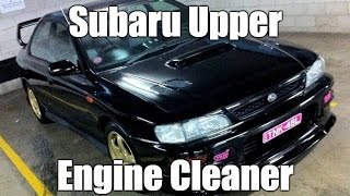 Subaru Upper Engine Cleaner on GC8 Impreza WRX