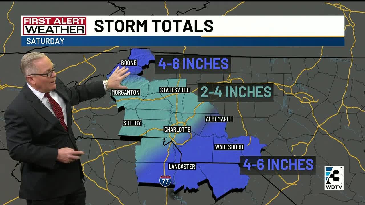 Weekend snow chances persist across Carolinas