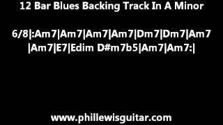 12 Bar Blues Backing Track In A Minor chords