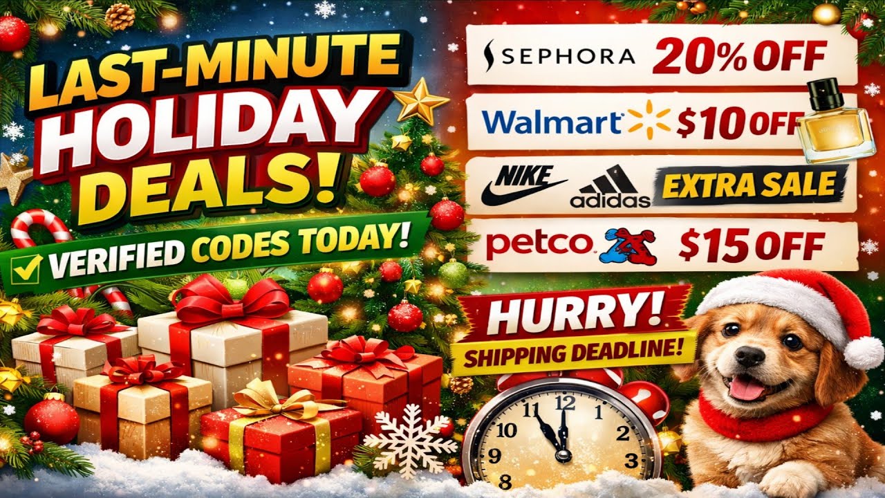 Top Promo Codes You Can Use Today | Last-Minute Holiday Deals 🎄 ...