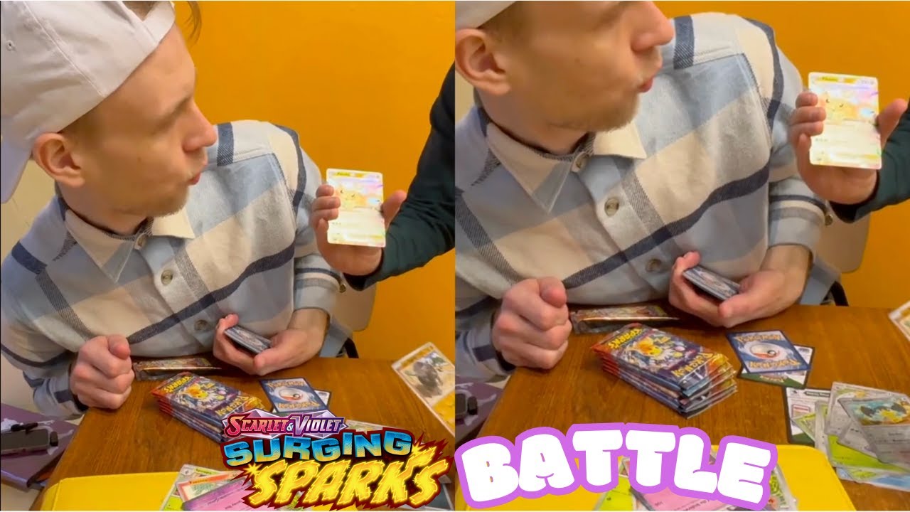 Pokemon Surging Sparks battle 