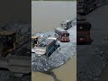 Heavy trucks loading Rocks #fypシ #viral #bulldozer #bulldozer #shortvideo #truck #pushing #fyp