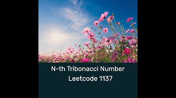 #經典 #數列 N-th Tribonacci Number #遞迴 Leetcode 1137 #DP #動態規劃 #精選75題