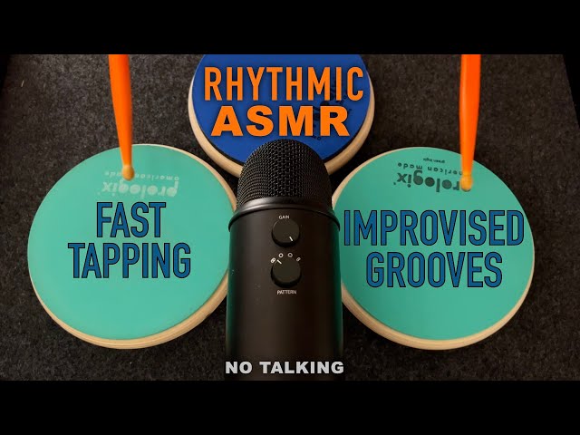 ASMR Rhythmic & Fast Tapping | Improvised Grooves | No Talking