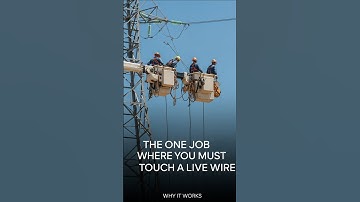 How Linemen Touch LIVE High Voltage Wires #shortsfeed