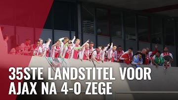 Ajax viert kampioenschap met feestende supporters