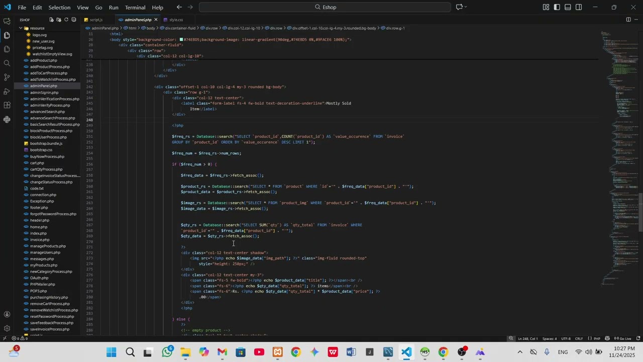 Task No:41 Design a Responsive Admin Homepage Using HTML | CSS | JS  | Bootstrap