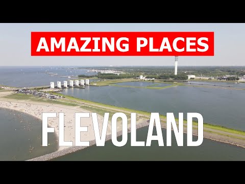 Travel to the province of Flevoland, Netherlands | Tourism, vacation, landscapes | Drone 4k video