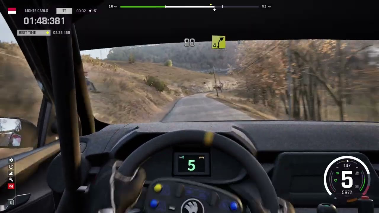 Assetto Corsa Rally | Škoda Fabia RS Rally2 | Mézien - St. Geniez | 2:33.845 | Dry | Hardcore mode