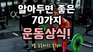 운동할 때 알아두면 좋은 70가지 운동상식