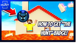 [THE HUNT] 🔥 How to get THE HUNT BADGE in The Floor Is LAVA! - Roblox