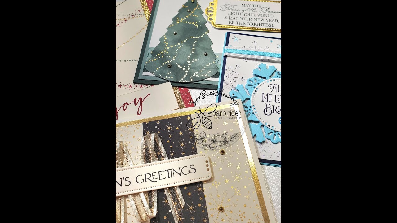 Brightest Glow Bundle Class to Go, Stampin' Up!, Christmas Lights, Heat Embossing, Lights Aglow DSP