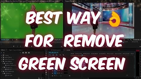 How to Remove Green Screen in Adobe Premiere cc | Sinhala