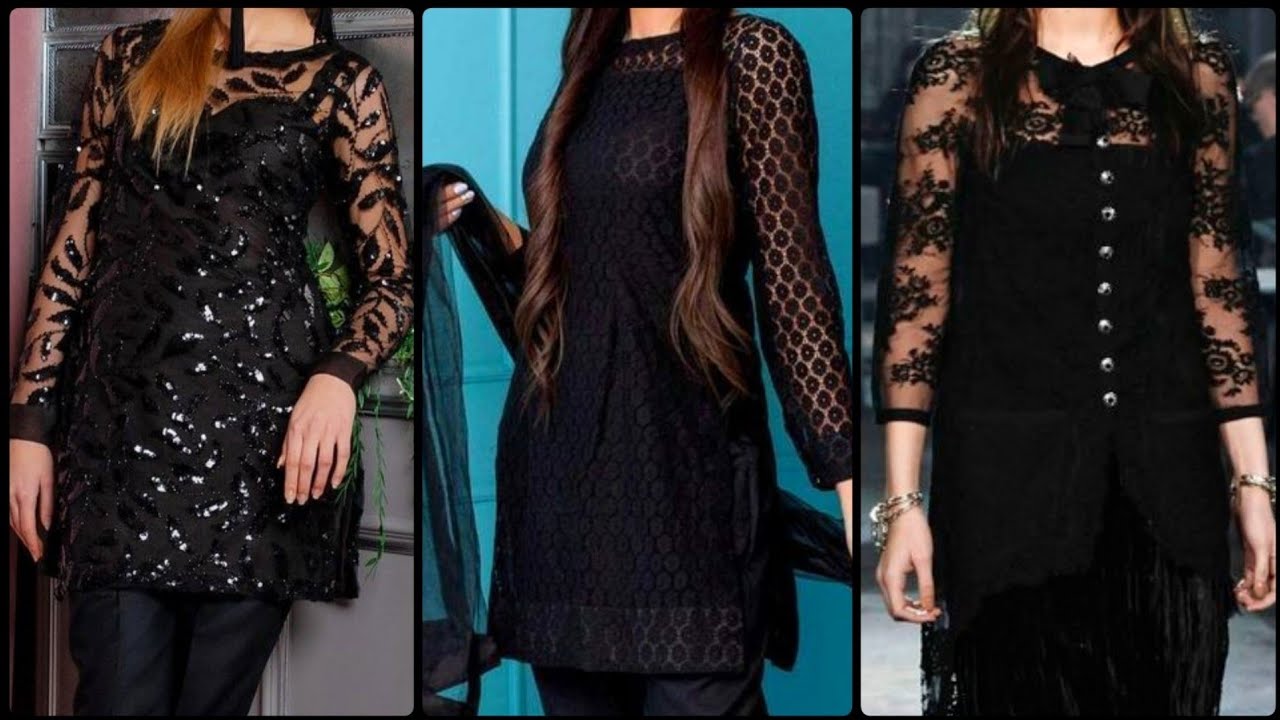 Black Net Embroidered Festive Jacket Style Suit - XS-34 | Party wear dresses,  Net dress, Black jacket style