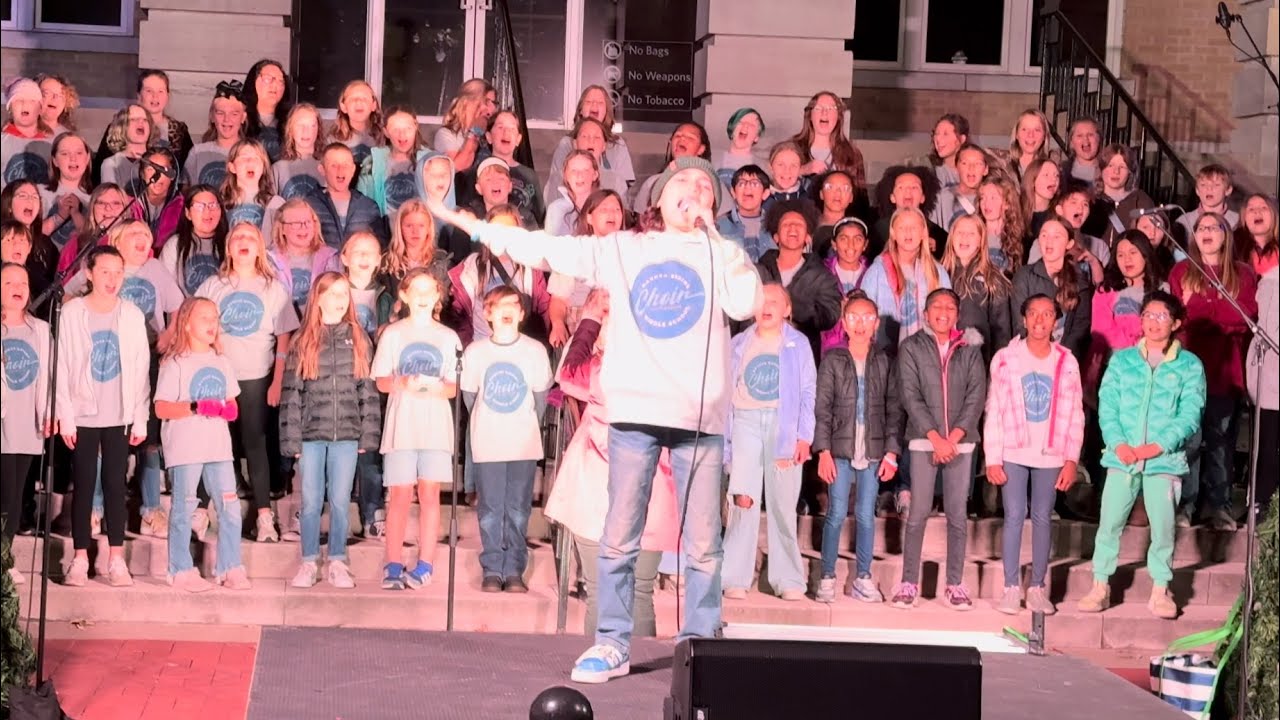 Don’t Stop Believing at Choose Love on the Bentonville Square.